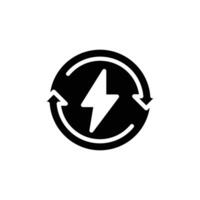 energy solid icon design good for web or mobile app vector