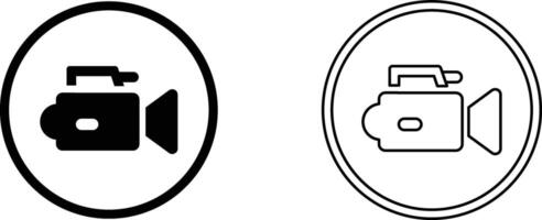 Call icon set, camera related icons. Illustration. vector