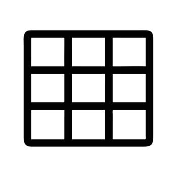 A black grid pattern is displayed on a white background vector