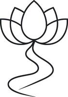 Botanical Flower Symbol Icons for Branding vector