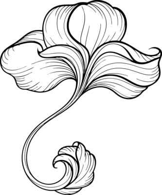 Elegant Flower Symbol Icons for Designers