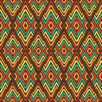 a bold color palette of orange, yellow-green, red, and dark brown vector