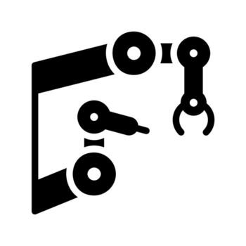 Agile Automation. Multi-Axis Robotic Dexterity icon vector
