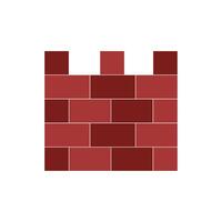Brick Wall Picture in Flat Style for Graphics vector