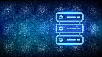 Data server with circuit background vector