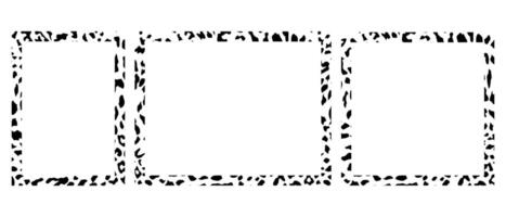 border frames with leopard skin texture vector