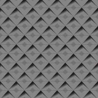 Seamless dark geometric diamond pattern with 3D effect. Ideal for modern, industrial, or tech-themed backgrounds and surfaces. vector