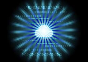 abstract image featuring a cloud symbol surrounded by glowing lines and digital code, representing cloud computing, data storage, or network connectivity. vector