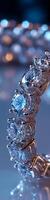 Sparkling diamond banner showcasing elegance and brilliance in exquisite jewelry design featuring intricate craftsmanship and radiant stones perfectly aligned for visual delight photo