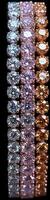 Vertical banner showcasing an exquisite arrangement of sparkling diamonds in various colors, highlighting luxury and elegance in jewelry design photo