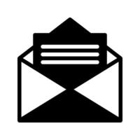 Envelope Solid Icon. Editable Stroke. Can be used for website UI and mobile applications. vector
