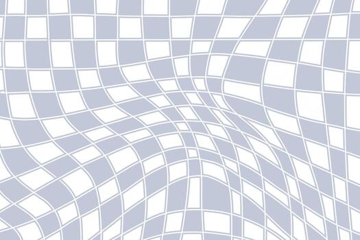 maravilloso a cuadros estético fondo, Clásico patrón, psicodélico tablero de damas textura. Moda imprimir, retro fondo con distorsionado cuadrícula loseta modelo vector