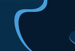 Abstract Dark Blue Curve with Outline vector