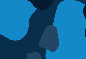 Abstract Blue Organic Shapes Background vector