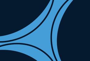 Abstract Blue Geometric Wave Design vector