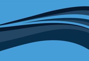 Abstract Blue Wavy Layers Design vector