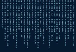 Digital Binary Code Data Background vector