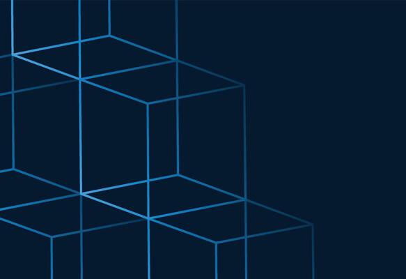 Futuristic Wireframe Cubes Technology Background