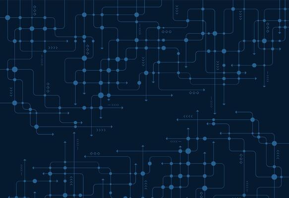 Futuristic Dark Blue Technology Grid Background