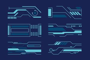 Hi-Tech Digital UI vector