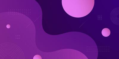 Abstract colorful purple and pink minimal background. Simple and trendy dynamic wave color pattern background. Fluid banner design. vector