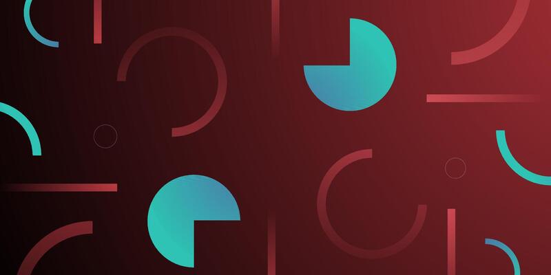 Abstract brown color background. Trendy gradient blue and green shapes geometric pattern design.