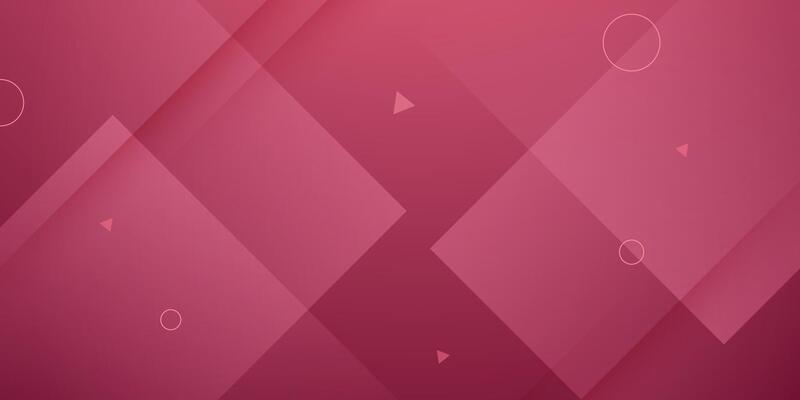 Abstract red geometric background. Simple overlap square papercut pattern design.