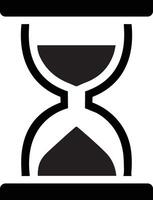 Minimalist Vintage Hourglass Symbol for Time Measurement vector