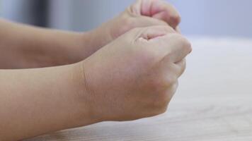 stress and sad, depressed, anxiety with woman hands expression, angry and fear, anxiety and stressed, understanding or anticipation for empathy video