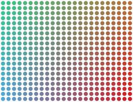 Vibrant Abstract Gradient Dot Pattern in Green Orange and Blue. vector