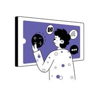 Setting Apps Illustration. EPS 10 File vector