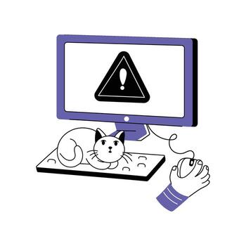 System Error Illustration. EPS 10 File vector