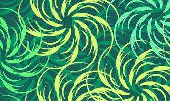 Vibrant summer background with swirling green grass textures and a deep green backdrop. Ideal for various creative uses this summer. vector