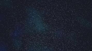 Starry night sky, movement of star dust in space, galaxy video