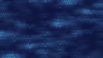 Abstract background of noisy glitch waves, blue tint wallpaper, smooth water movement video