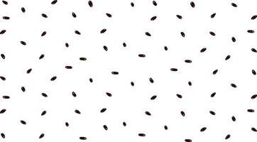 Black watermelon seeds pattern isolated on transparent background vector