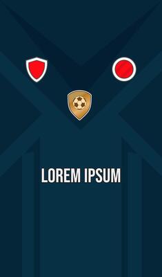 Navy Blue Soccer Jersey Template with Front, Back, and Flyer Views