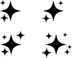 sparkle sign set. Artificial intelligence sign. Star shine. customer rating symbol. Shine sun ray. simple star burst symbol vector