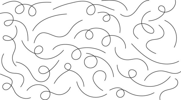 Curve line dotted. Hand drawn line doodle. curved pointers sign. Sketch curved dashed signpost showing confusing complex path vector