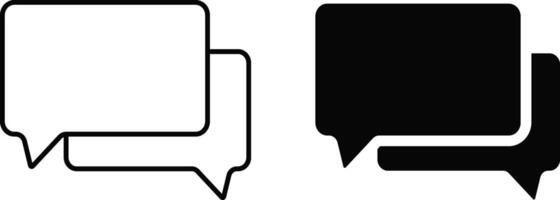 chat icons. Social media message. Online communication symbol. Chatting icons. Web chat sign. Trendy message symbol vector