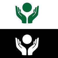 Two different logos for a charity organization vector