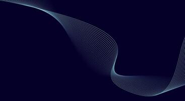 Soft Blue Abstract Waves on Dark Background vector