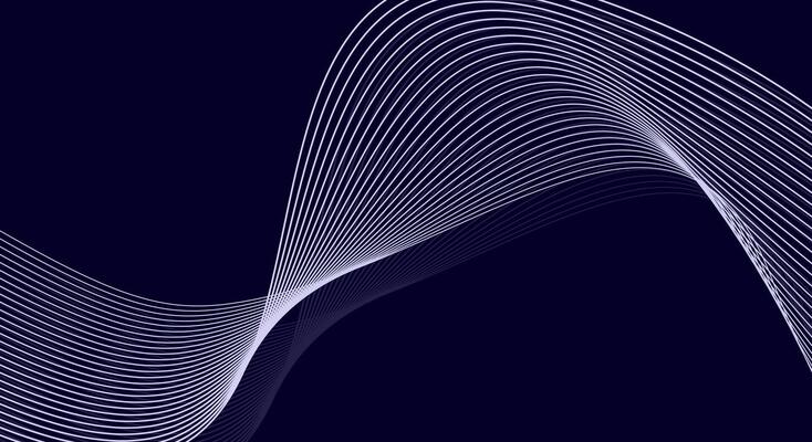 Elegant Dark Wave Line Background Abstract Flowing Curve Design