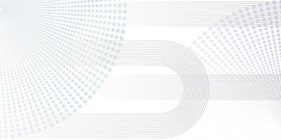 Minimal White Halftone Abstract Lines and Dots Background Design vector