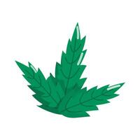 illustration of mint and catnip leaves icon. vector