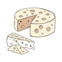 Gourmet Cheese Platter Sketch Art vector