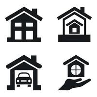 Real Estate Property and Home Icon Set vector