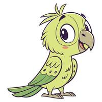 Parrot Character Smiling icon vector