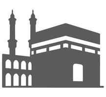 Islamic building with minarets and arches mosque architecture vector