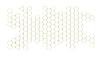 Honeycomb structure. Honey comb. Bee products in sketch style. vector